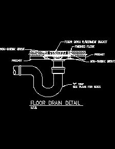 Floor drain 2024 cad detail